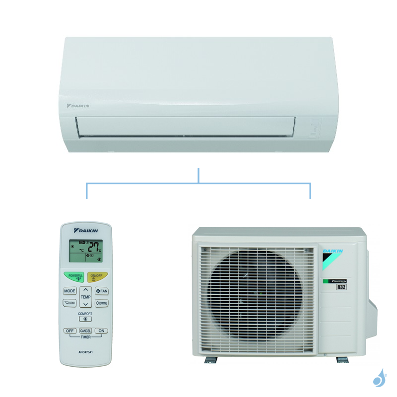 Daikin Climatisation mono split DAIKIN Sensira FTXF-A/C 2.5kW taille 2.5 - FTXF25C + RXF25C