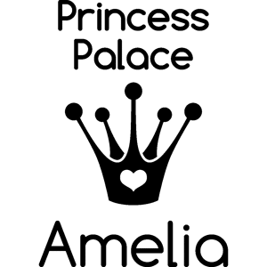 NC Sticker porte Palais de princesse avec prénom perso