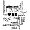 Ambiance-sticker Sticker Glimlach Leven Huis