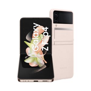 Samsung Galaxy Z Flip 4 512 Go Or Rose 5G + Back Cover Cuir Rose