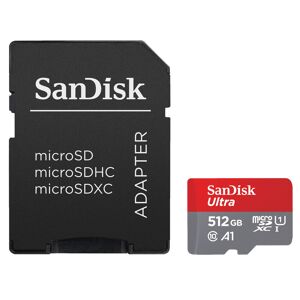 SanDisk MicroSDXC Ultra 512 Go 120 Mo/s CL10 A1 UHS-1 + SD Ad