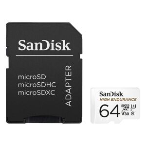 SanDisk Micro SDXC High Endurance 64 Go 100 Mo/s + Adaptateur