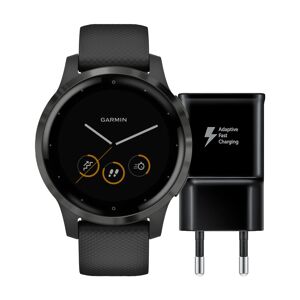 Garmin Vivoactive 4 Noir 45 mm + Samsung Adaptive Fast Charging Chargeur avec Port USB-A