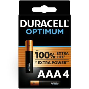 Duracell Piles AAA Alka Optimum 4 Pièces