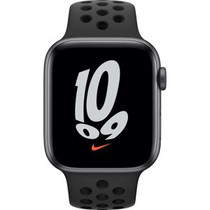 Apple Watch Nike SE 44 mm Aluminium Gris Sidéral Bracelet Sport Noir