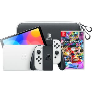Nintendo Switch OLED Blanc Pack pour les Déplacements avec Jeu Vidéo
