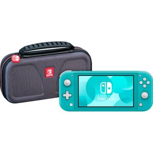 Nintendo Switch Lite Turquoise + Bigben Étui de Protection Officiel Nintendo Switch Lite