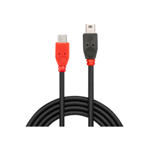 Lindy Câble OTG USB 2.0 Type Micro-B vers Mini-B. 1m
