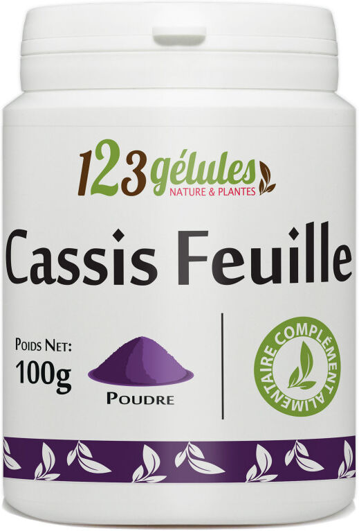 123gelules Cassis feuille - 100 g de poudre