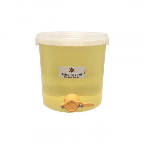 Apiculture.net - Matériel apicole français Maturateur transparent avec robinet 25kg