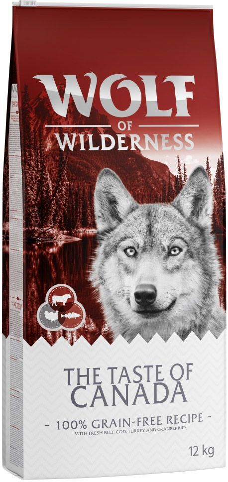 Wolf of Wilderness 12kg Adulte "The Taste Of Canada" Wolf of Wilderness - Croquettes...