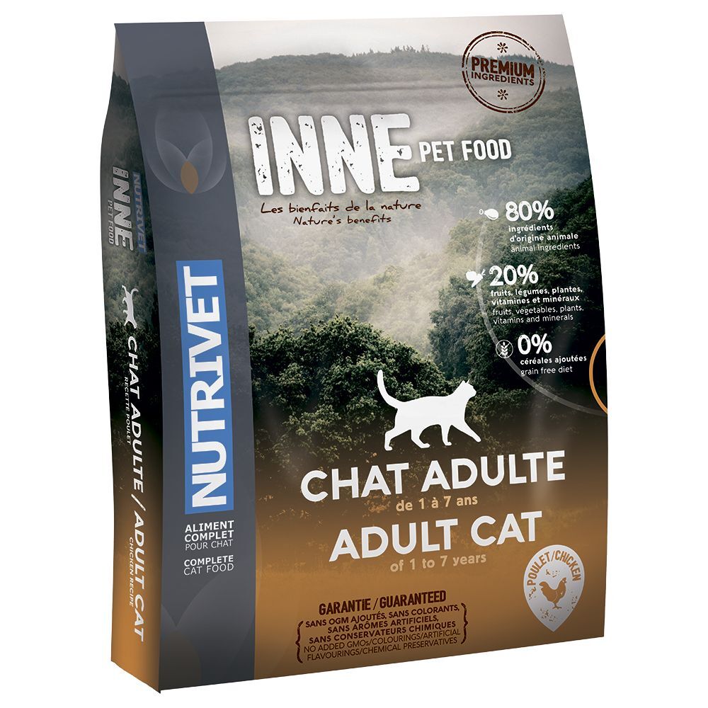 Nutrivet 1,5kg Nutrivet Inne Cat Adult, poulet - Croquettes pour chat