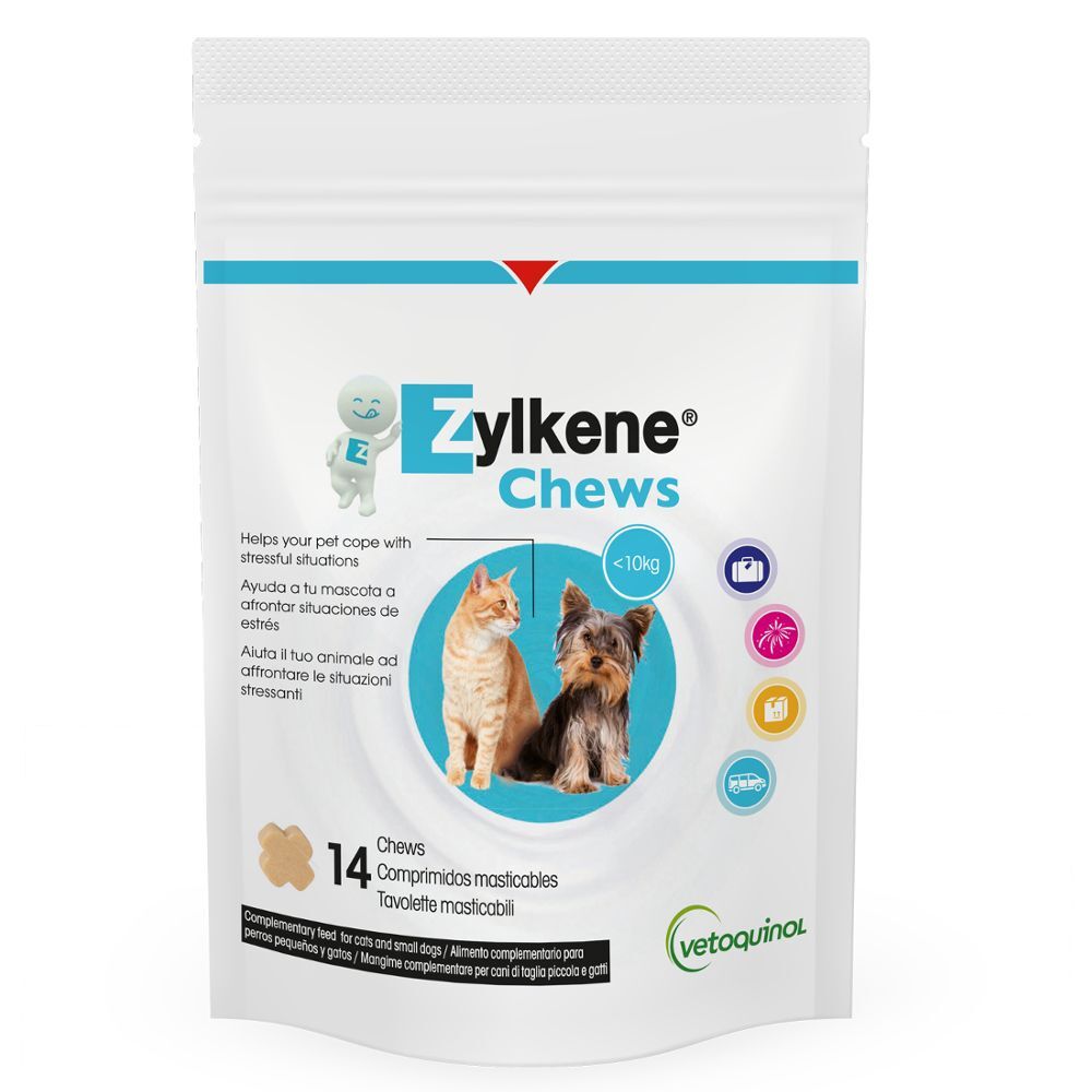 Vetoquinol Zylkene Chews 75 mg pour chat et petit chien < 10 kg - 14...