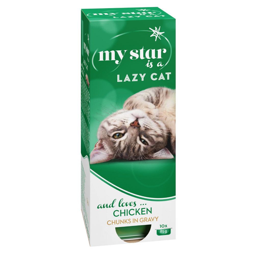 My Star 30x85g is a Lazy Cat, poulet My Star - Pâtées pour Chat