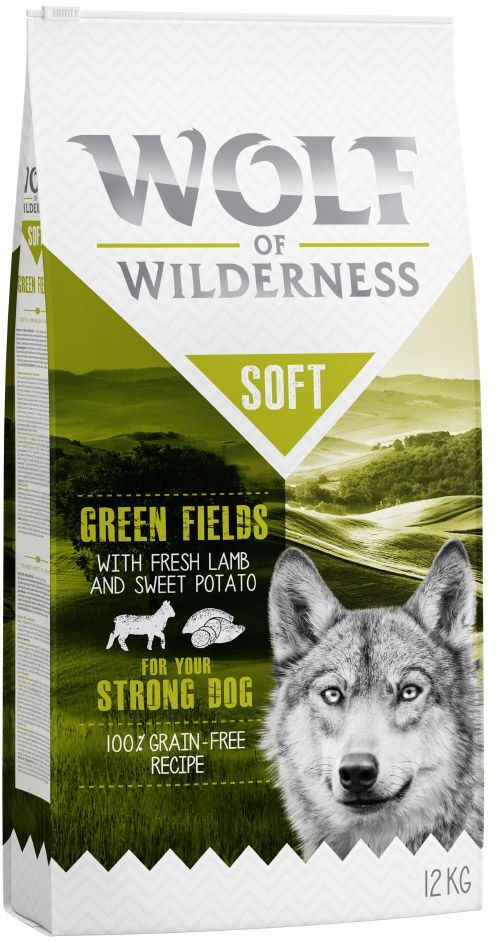 Wolf of Wilderness 1kg Adulte "Soft Green Fields", agneau Wolf of Wilderness -...