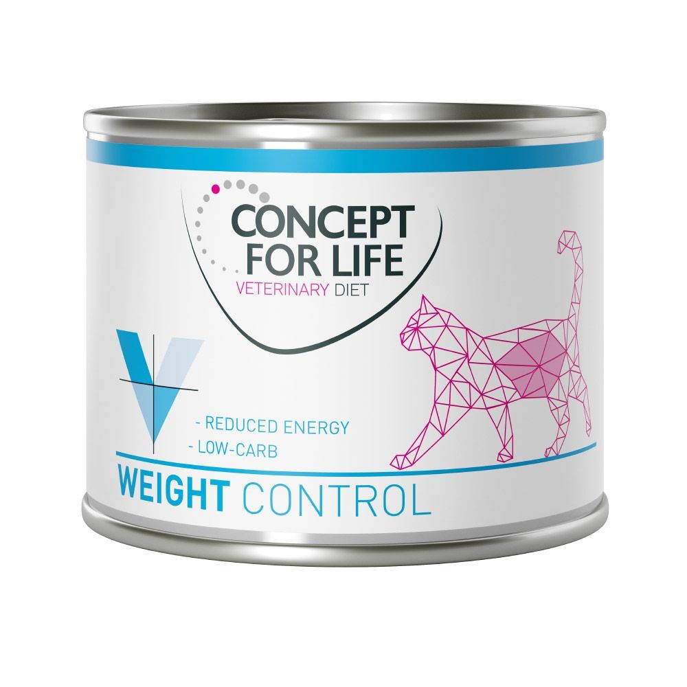 Concept for Life VET 6x200g Veterinary Diet Weight Control, poulet & dinde Concept for...