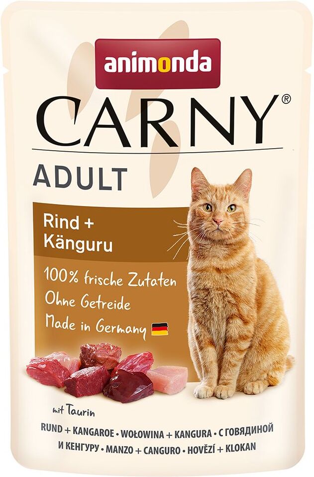 Animonda Carny 12x85g bœuf, poulet Animonda Carny - Pâtée pour chat