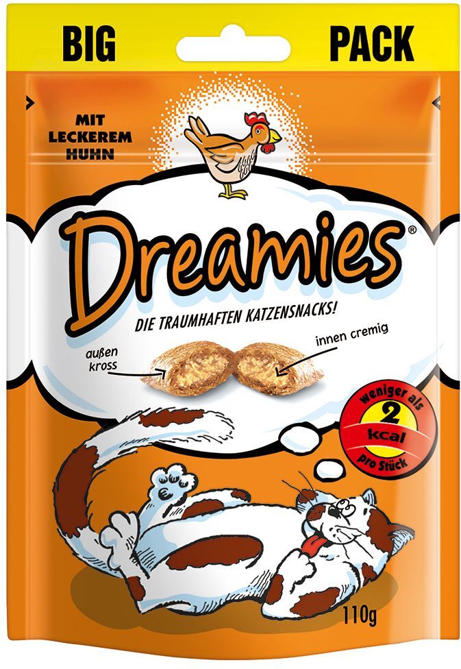 Dreamies 180g Friandises Dreamies Catisfactions maxi format, poulet -...