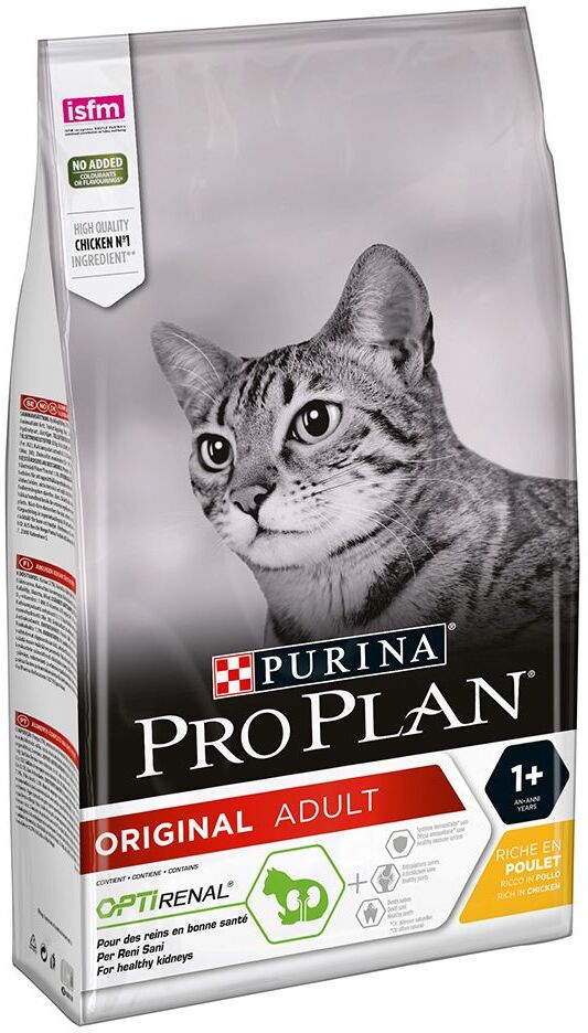 Pro Plan 10kg PRO PLAN Original Adult, poulet - Croquettes pour Chat