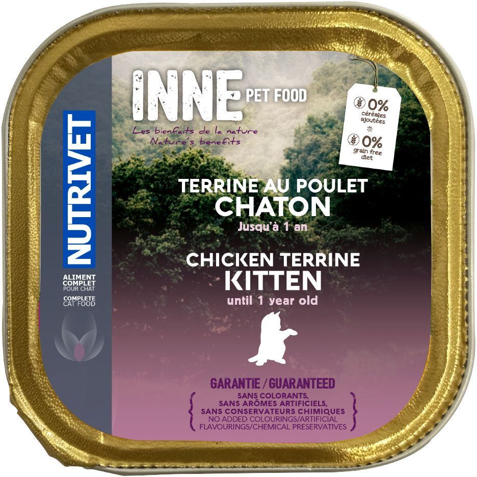 Nutrivet 10x150g Inne Terrine Kitten Nutrivet - Pâtée pour chat