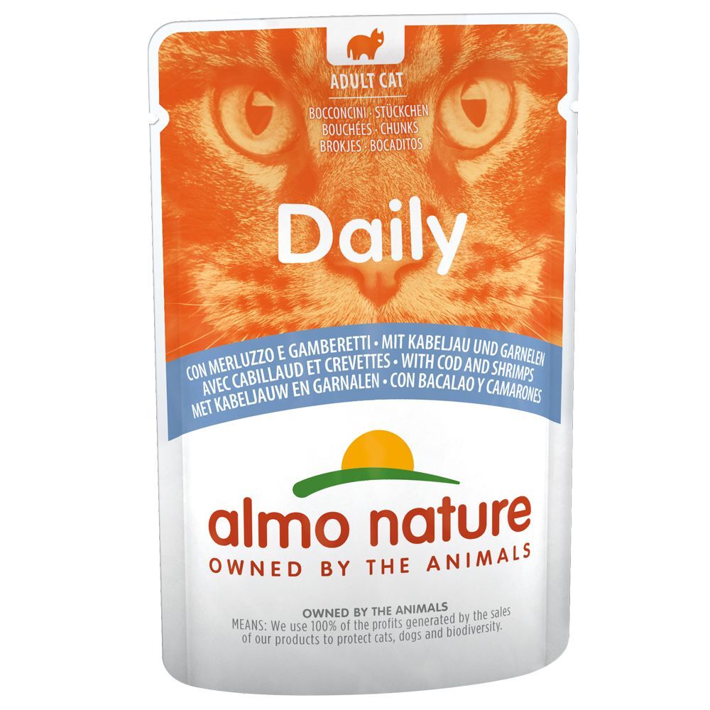 Almo Nature Daily Menu 24x70g poulet / saumon Almo Nature Daily Menu - Nourriture pour Chat