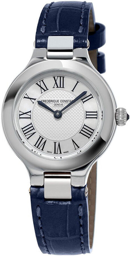 FREDERIQUE CONSTANT Montre Frederique Constant femme acier cuir bleu- MATY