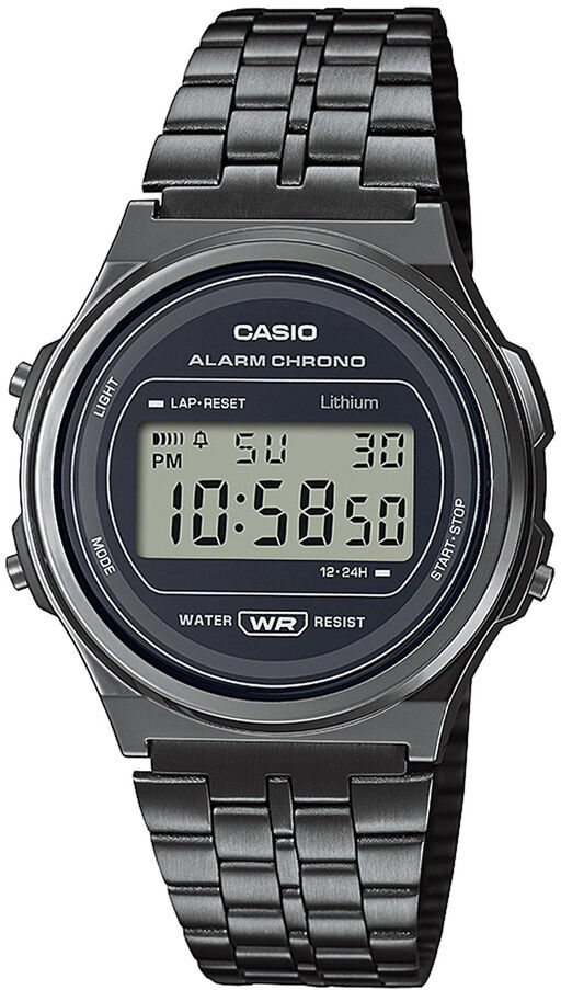 Casio Montre Casio mixte rÃ©sine gris bracelet acier gris- MATY