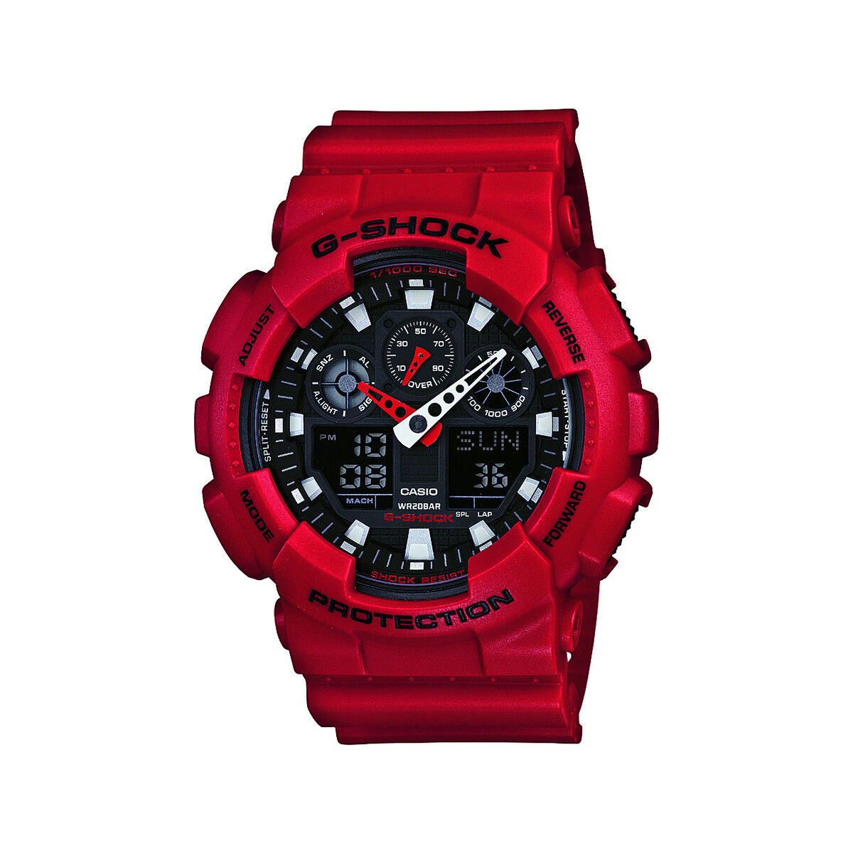 G-SHOCK Montre G-shock homme rÃ©sine rouge- MATY