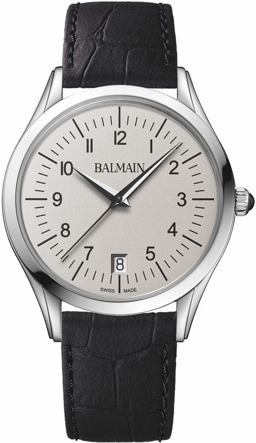 BALMAIN Montre Balmain homme acier cuir noir- MATY