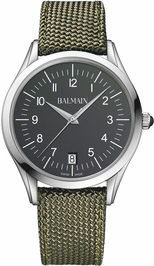 BALMAIN Montre Balmain homme acier Nato kaki- MATY