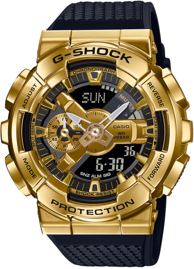 G-SHOCK PREMIUM Montre G-SHOCK Premium homme acier dorÃ© rÃ©sine noire- MATY