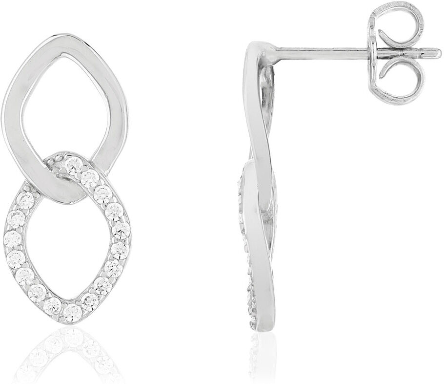 MATY Boucles d'oreilles argent zirconias- MATY