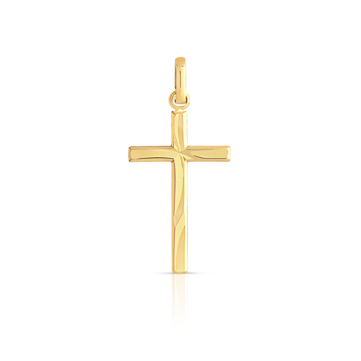 MATY Pendentif croix or 750 jaune- MATY