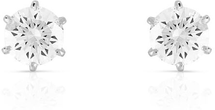 MATY Boucles d'oreilles or 750 blanc diamant- MATY