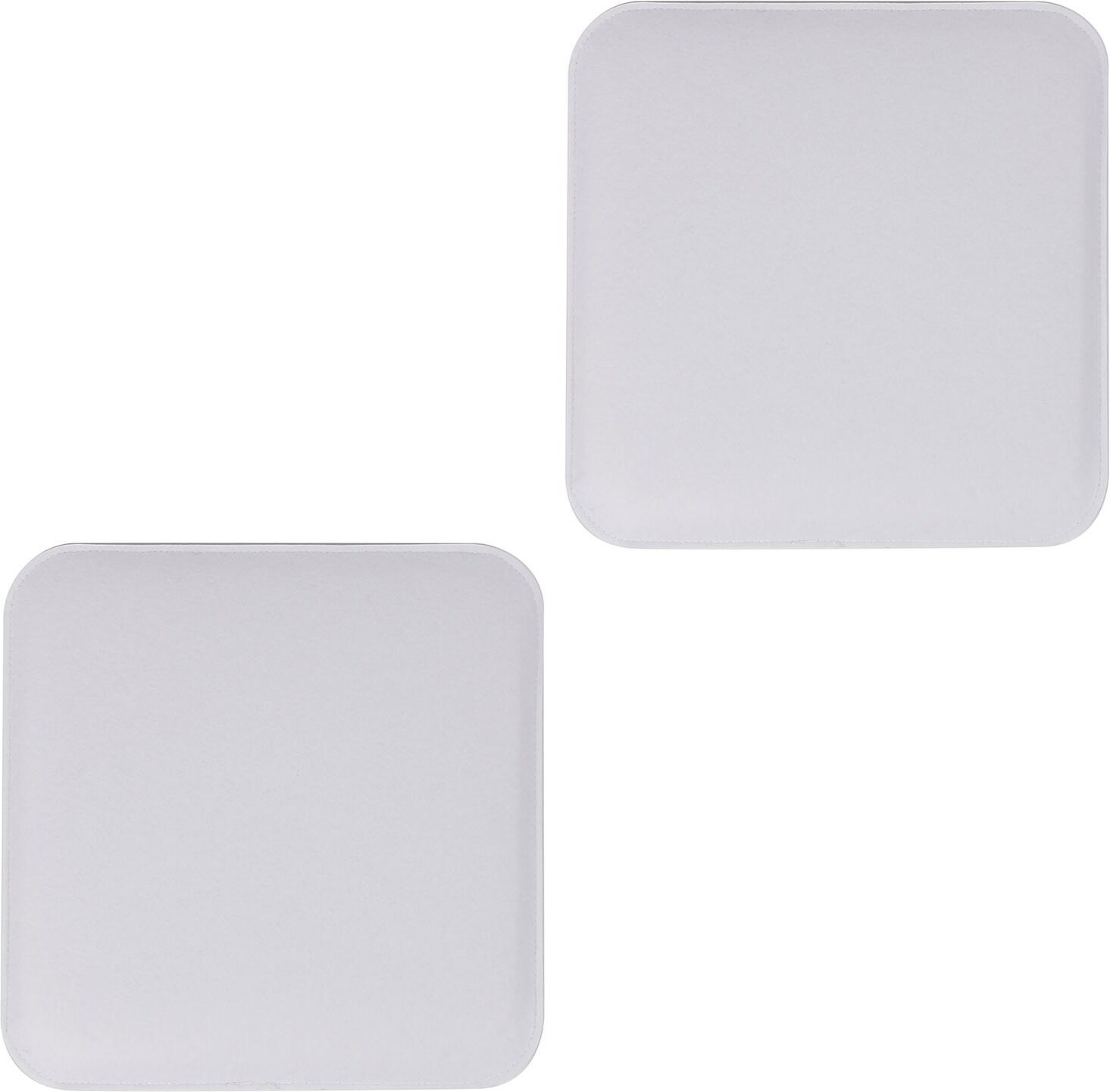 IDIMEX Lot de 2 coussins d'assise ROMEO, en tissu blanc