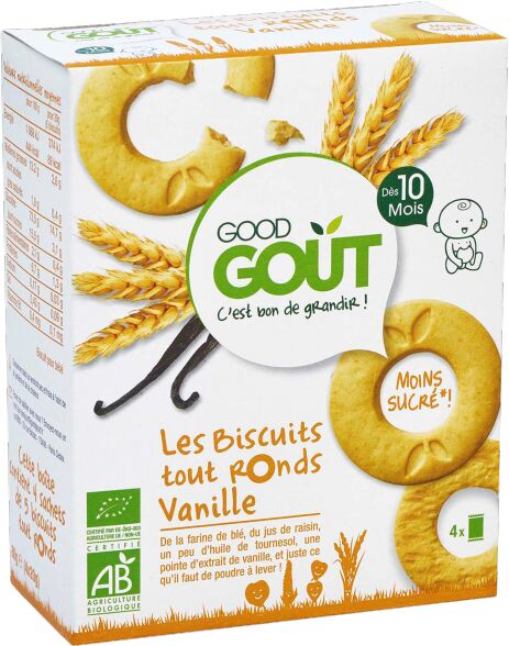 Good Gout Les Biscuits Tout Ronds Vanille, 80g