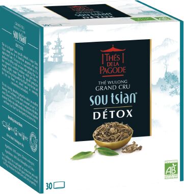 Thés De La Pagode Thé Sou Tsian Detox Bio, 30 sachets