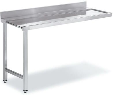 QDM Tables inox murales d'entrée / sortie pour lave-vaisselle - P 750