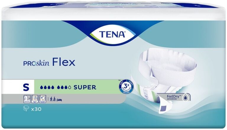 Tena Flex Super - 6 paquets de 30 protections Small