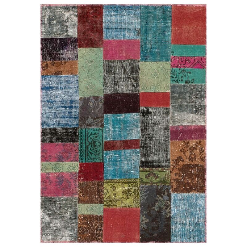 Angelo Tapis Angelo UP CYCLE en laine multicolore