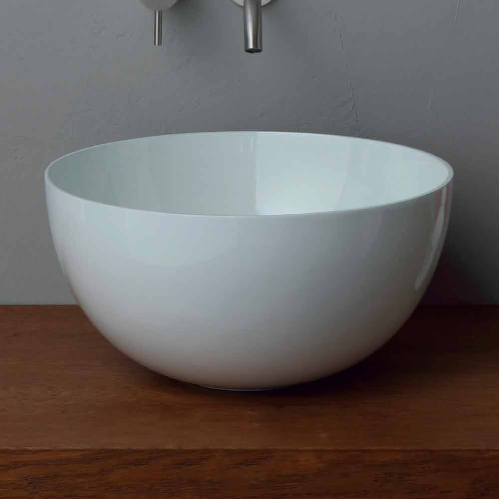 Viadurini Bathroom Lavabo à poser rond en céramique design moderne Star Round 40 cm