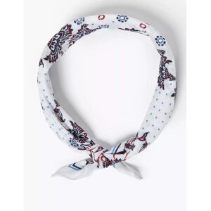 Marks & Spencer Bandana style foulard à motif fleuri Blanc Assorti taille : Taille unique female
