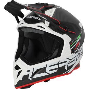 Acerbis Steel Carbon 2023 Casque de motocross Noir Rouge XL