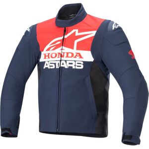 Alpinestars Honda SMX Softshell Veste textile de moto imperméable Noir Rouge Bleu L