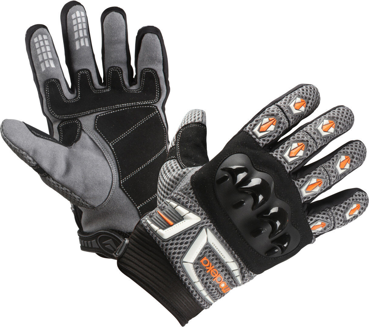 Modeka MX Top Gants Gris Orange S M