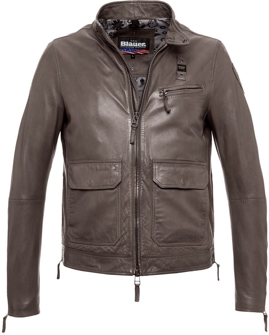 Blauer USA Detroit Veste en cuir Brun M