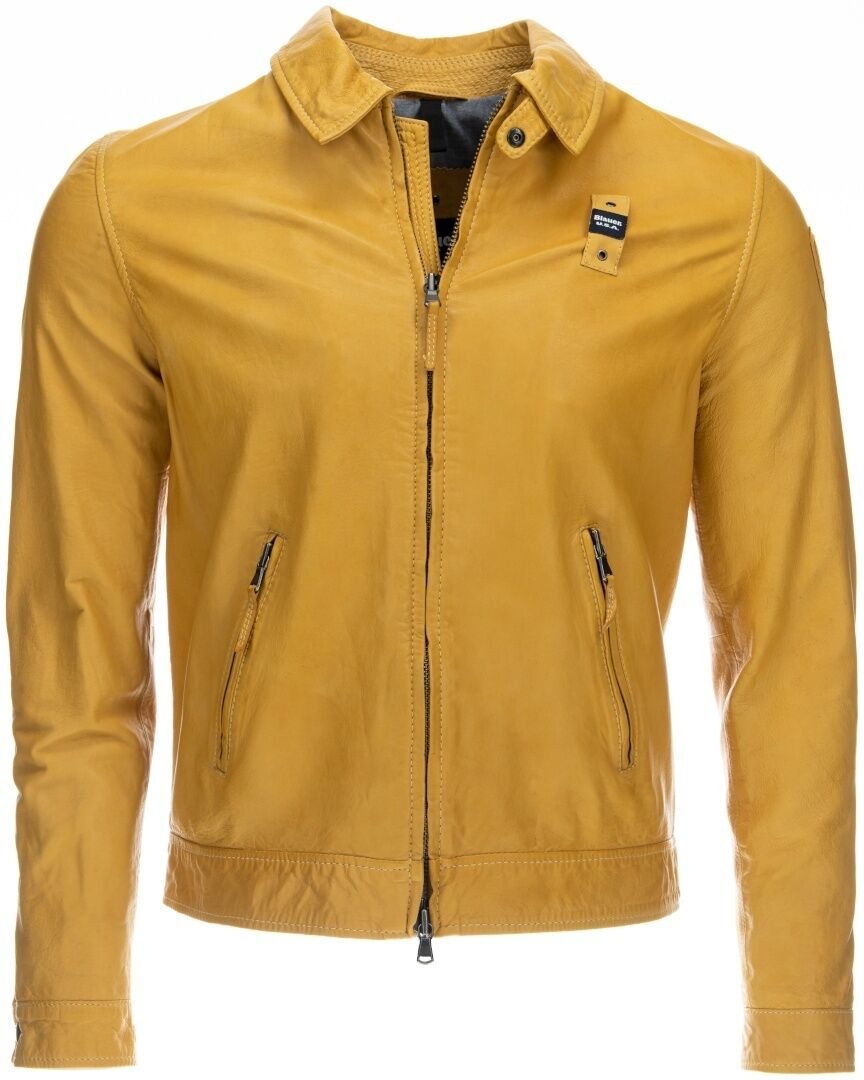 Blauer USA Jackson Veste en cuir Jaune M