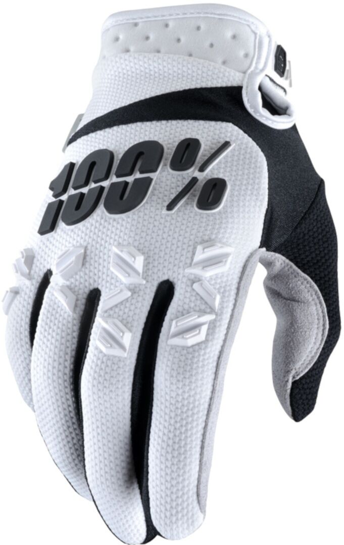 100% Airmatic Gants de Motocross Noir Blanc L