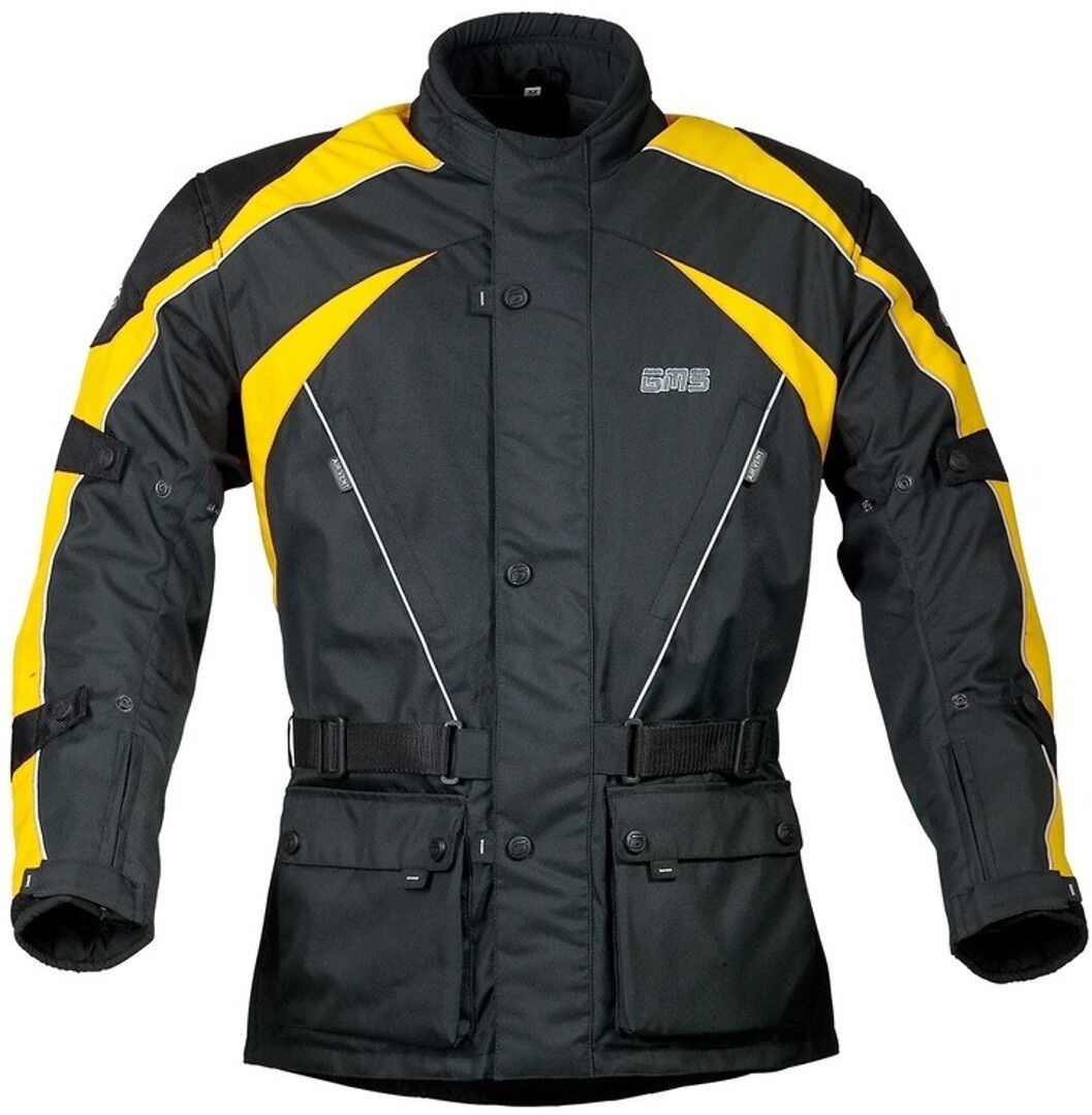 gms Twister Veste textile moto Noir Jaune L