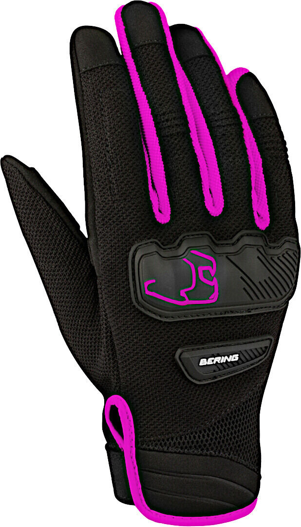 Bering York Gants de moto dames Noir Rose XL